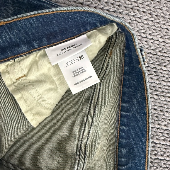 Joe's Jeans Blue Distressed Slim Boyfriend Jeans - The Scout - Picture 7 of 9